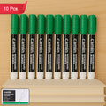Green Whiteboard Marker – Bold, Smooth, Refillable Ink Pack of 10