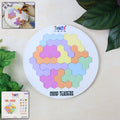 Hexagon Puzzle Game – Colorful Educational Brain Teaser Toy for Kids