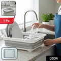Foldable Plastic Dish Drying Rack – Space-saving & Portable Organizer