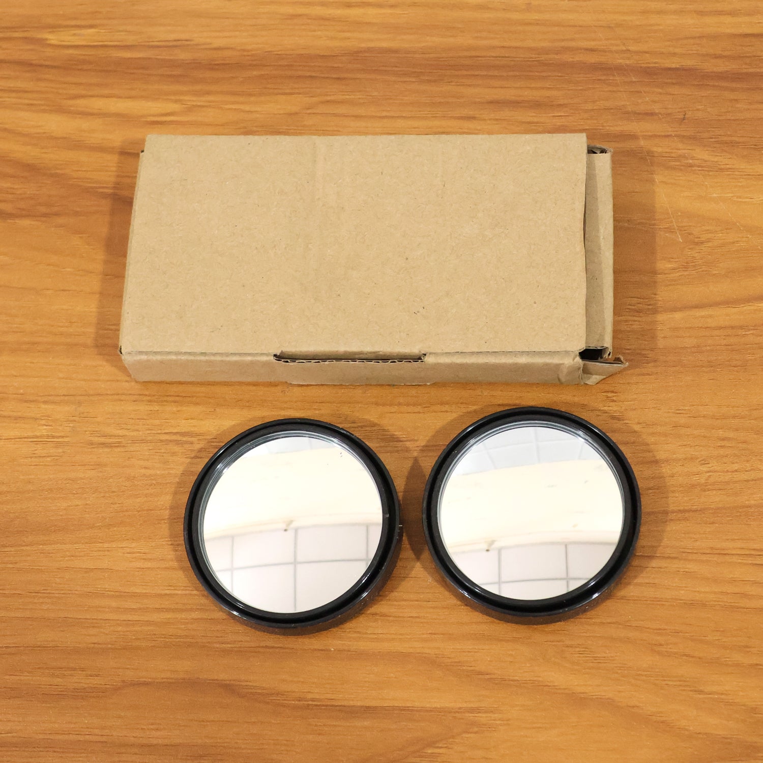 Car Blind Spot Convex Side Mirror Set - 2 Pc Wide Angle Safety