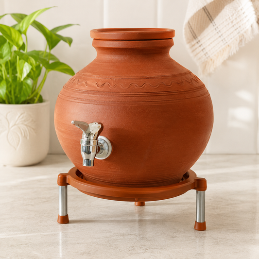 Matka Stand – Durable Plastic Multipurpose 21cm | Plant Edge