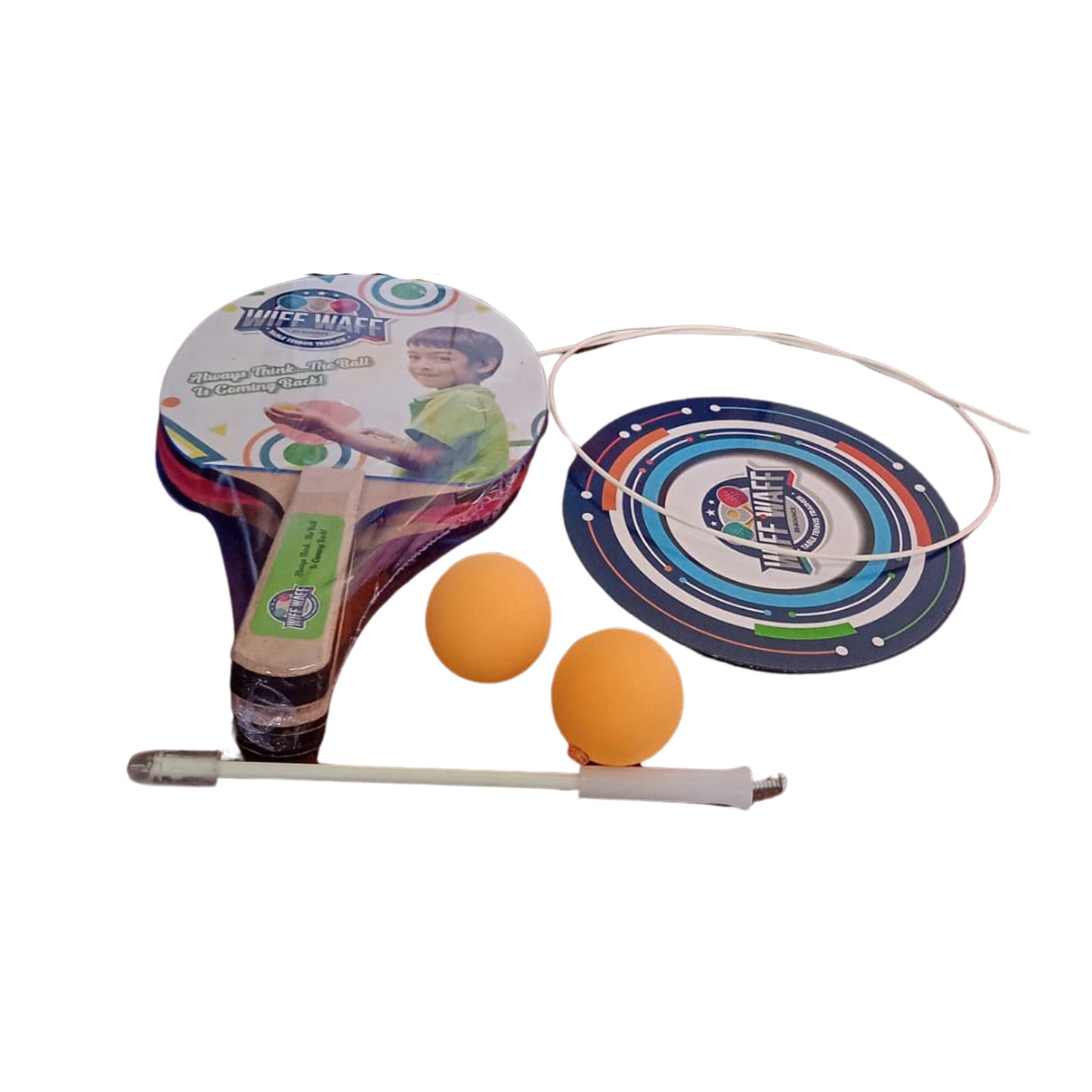 Portable Wiff Waff Rebound Table Tennis Trainer Set (1 Set)