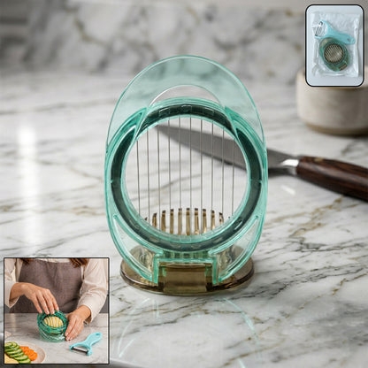 2-Pc Multifunction Vegetable Cutter & Egg Slicer Set