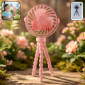 Rechargeable Portable LED Fan – Flexible Tripod & Quiet Cooling