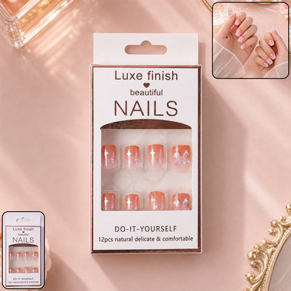 Artificial False Nail Set with Mix Design fake nails - (1 Set)