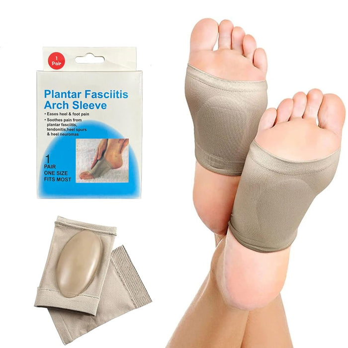 13022 Foot Arch Support for Men & Women | Medial Arch Support for Flat Feet Correction Sleeve with Cushion | Plantar Fasciitis Leg Foot Pain Relief Product | Foot Care for Orthopedic Shoes Slippers, (1 Pair)