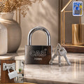 Heavy Steel Padlock – 70mm Square, Hardened Shackle, 3 Keys | Styleva