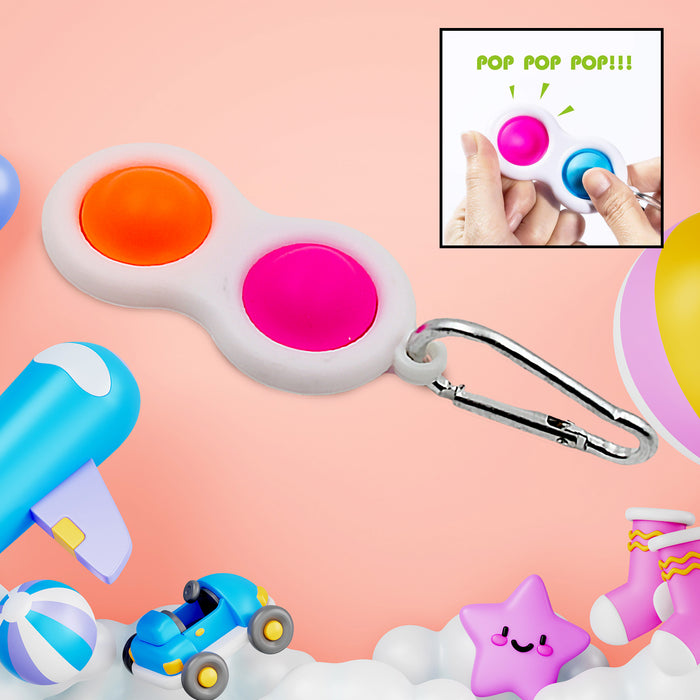 4850 Simple Dimple Fidget Toy Mini Keychain - DeoDap