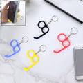 Dual-Finger Mobile Stand Keyring – Lightweight 2-in-1 Phone Holder