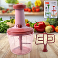 Push Chopper 1000ml – Sharp Stainless Steel Blades, Easy Prep