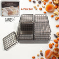 Dry Fruit Container Set – Acrylic 4-Piece Gift Tray | Ganesh