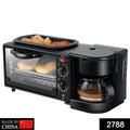 3-in-1 Breakfast Maker – Toaster Oven, Grill & Coffee | Indo Glow