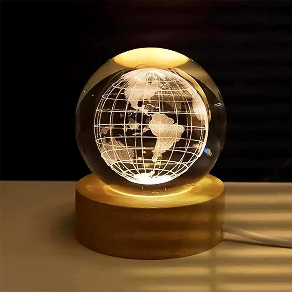 Elegant 3D Crystal Lamp Ball for Home Decor