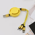 Retractable Charging Cable – 3-in-1 Universal Type C Micro USB | Indo Glow