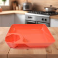 Plastic Plates with Dipping Saucer – Perfect for Snacks & Party Serveware