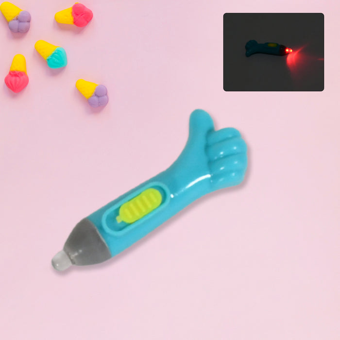 Thumb shaped light, lightning keychain, lightning toy, thumb shape LED light