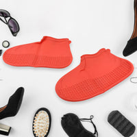 Non-Slip Silicone Waterproof Boot Shoe Cover (Medium Size / 1 Pair / Mix Color)