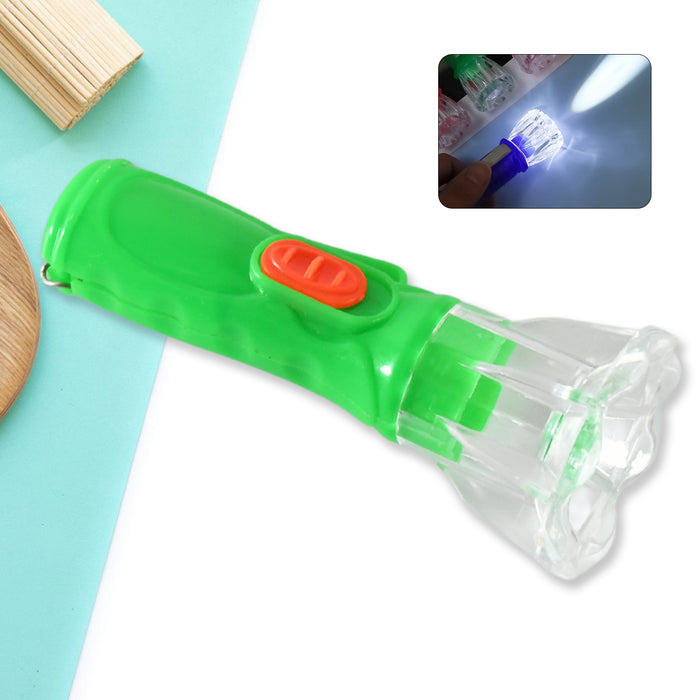 8758 Small Plastic Torch for Kids, Plastic LED Flashlight Torch, Beautiful Attractive Good Gift Item, Pocket Torch for Kids (1 Pc)