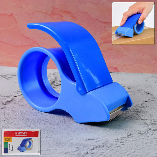 Khyati Carton Sealer – Heavy Duty Packaging Tape Dispenser with Sharp Cutting Blade