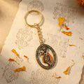 Lord Krishna Metal Keychain – Traditional Spiritual Accessory