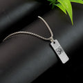 OM Symbol Dotted Locket Pendant – Silver Plated Spiritual Chain