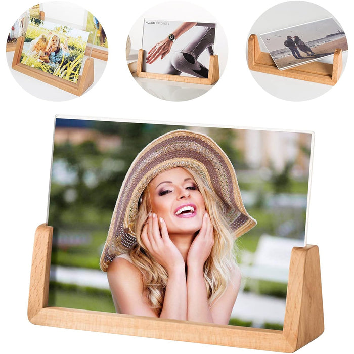  Wooden Picture Stand, Photo Frame Stand (1 Pc)