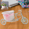 Bicycle Flower Pot Stand – Lightweight Plastic Home Decor Accent