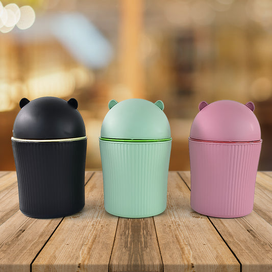 Apex Mini Tabletop Dustbin in mixed color