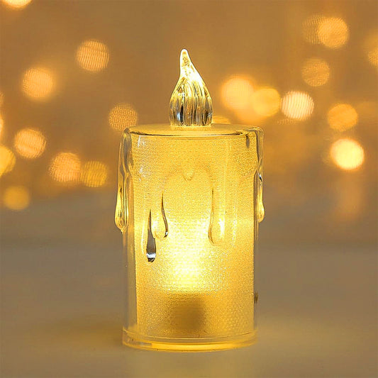 Simple Candles for Home Decoration, Crystal Candle Lights, Diwali