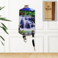 Wooden Wall Decor with Hooks – Vertical Scenery Art | GlimmerHome