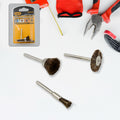 Brass Wire Wheels – 3-Pc Rust & Metal Cleaning Set | ToolMate Pro