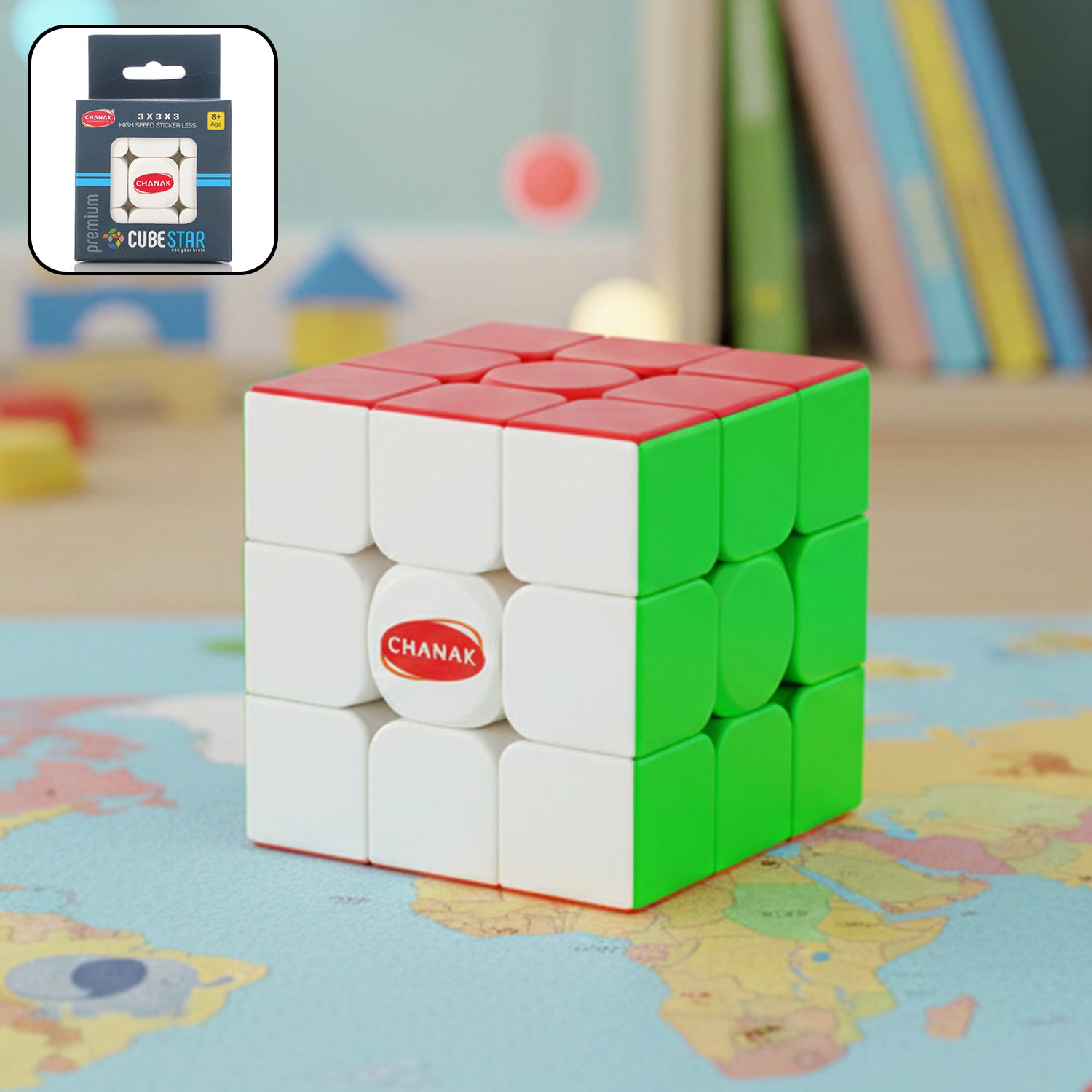 Aditi 3×3 Speed Cube | Stickerless Smooth-Turning Puzzle Cube for Kids & Beginners