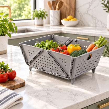 Foldable Storage Basket – Ventilated & Space-Saving | Tidy Table