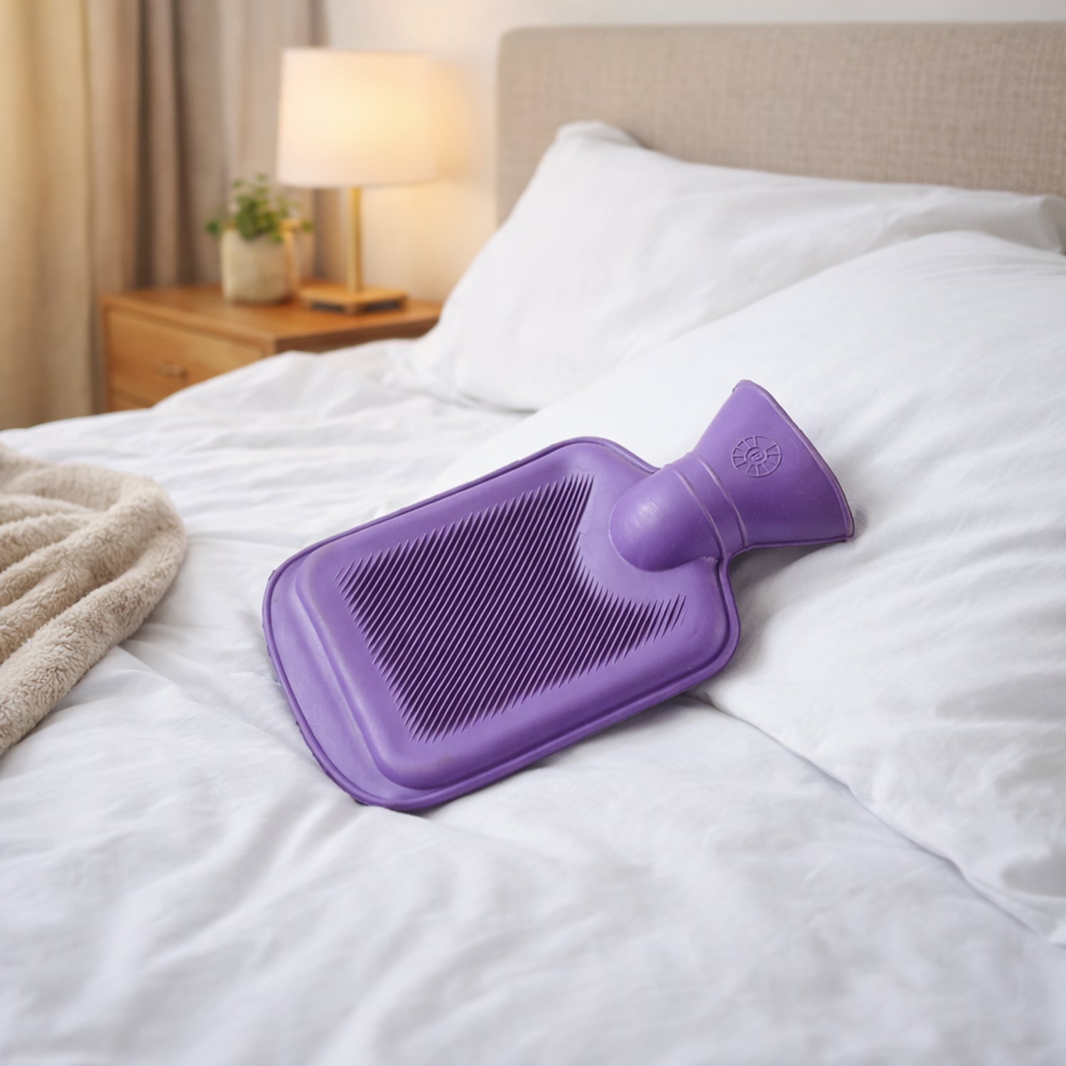 Premium soft rubber hot water bag 21x12 cm