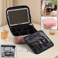 LED Makeup Organizer Box – Touch Sensor Mirror & USB Rechargeable