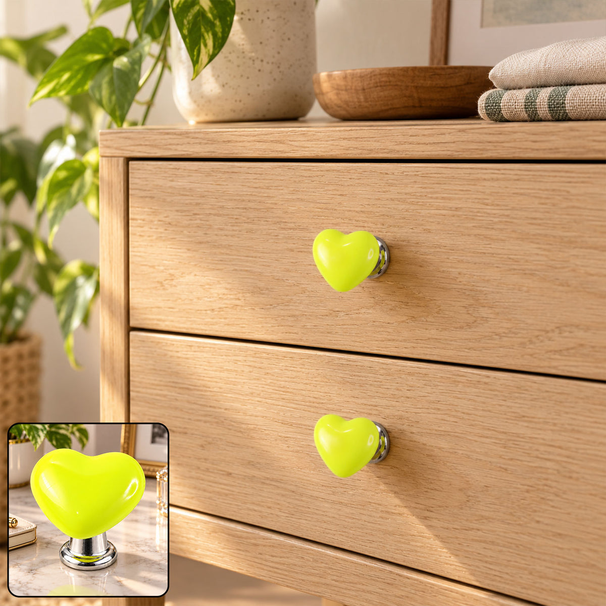 Heart Shape Drawer Knob for Office Desk, Cabinet and Cupboard Handle (1 Pc)