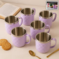 Stainless Steel Tea Cup Set – Elegant 200 ml Double Wall Design