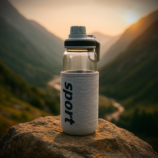 Sports Water Bottle with Protective Sleeve - (1 Pc / 700 ML)