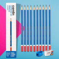 Wooden Pencil with Sharpener & Eraser – Vivid Colors & Smooth Drawing