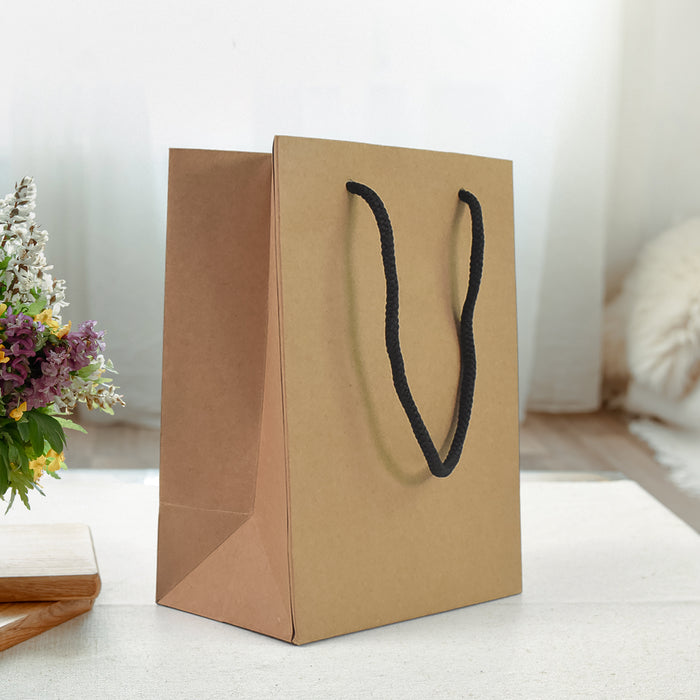 Mini Brown Paper Bag  (5x7x3.25 Inch)