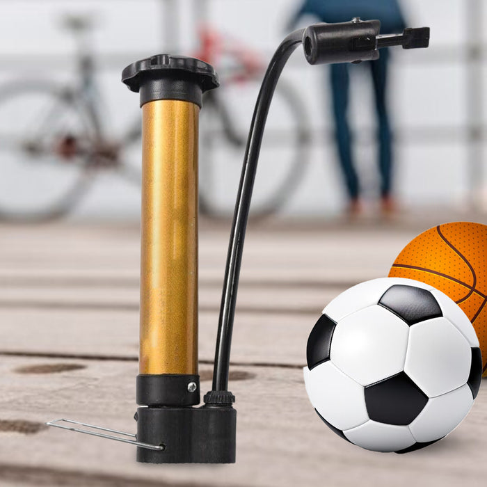 Hand Air Ball Pump, Metal Portable High Pressure Air Pump Mini Basketball Inflator for Balls, Basketball, Soccer, Volleyball, Football, Inflatable and More