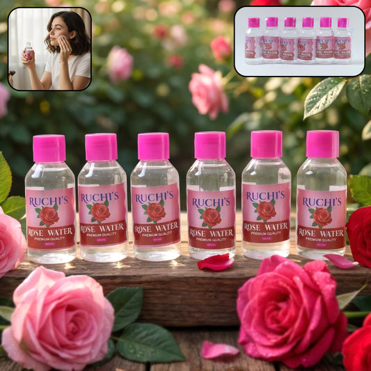 premium rose water face cleanser 6 pc set 100 ml each