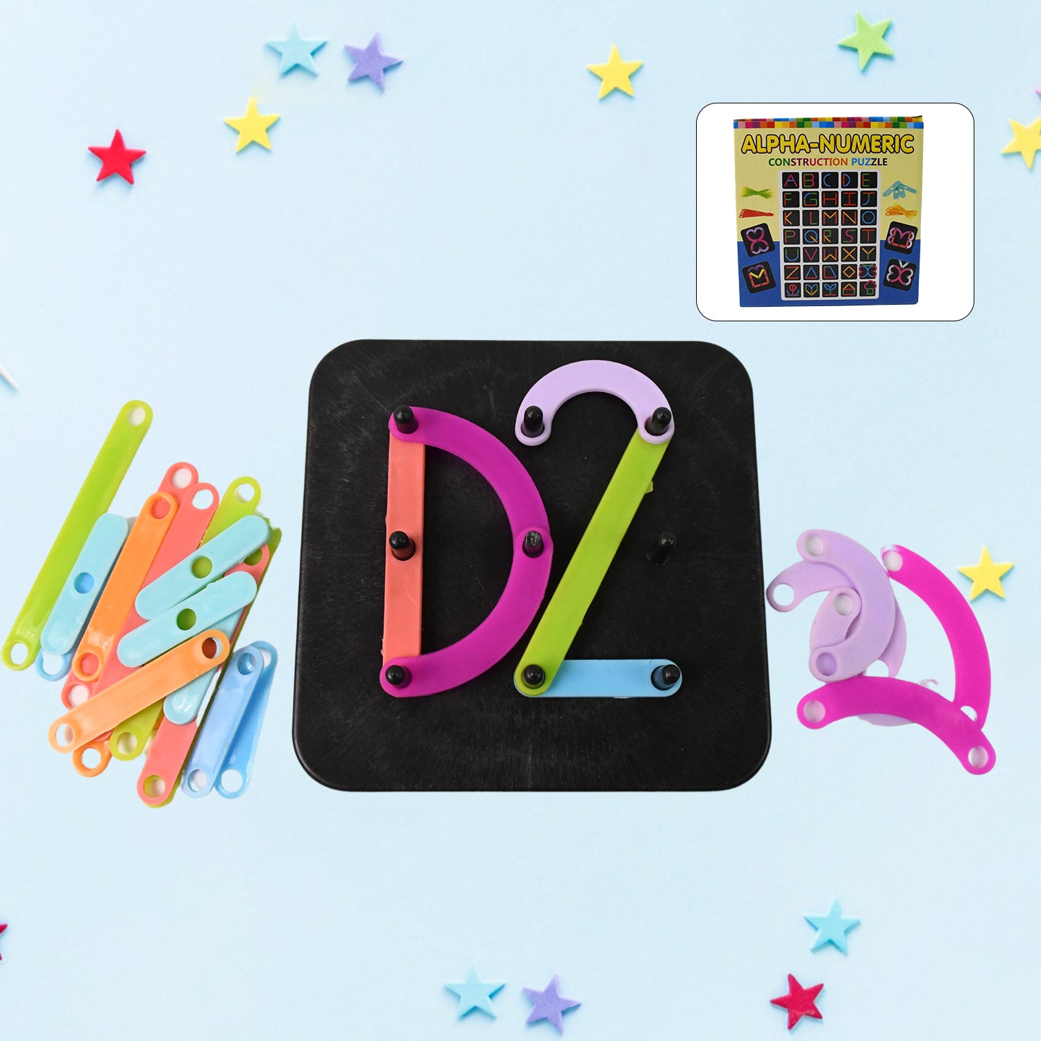 Shop Alpha Numeric Puzzle - Alphabet Construction Toy