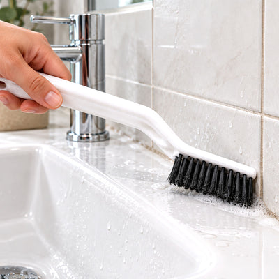 2 in 1 Crevice Cleaning Brush for Tile Gaps, Window Tracks and Corners (1 Pc)