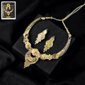 Royal Floral Choker Necklace Set – Elegant Festive & Wedding Jewellery