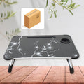 Foldable Laptop Table – Portable Bed Desk with Cup Holder | Deskrova