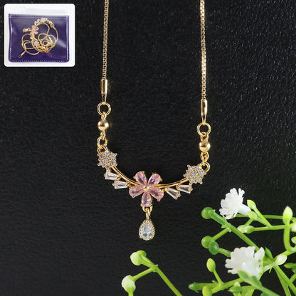 Elegant Flower Pendant Necklace for Women