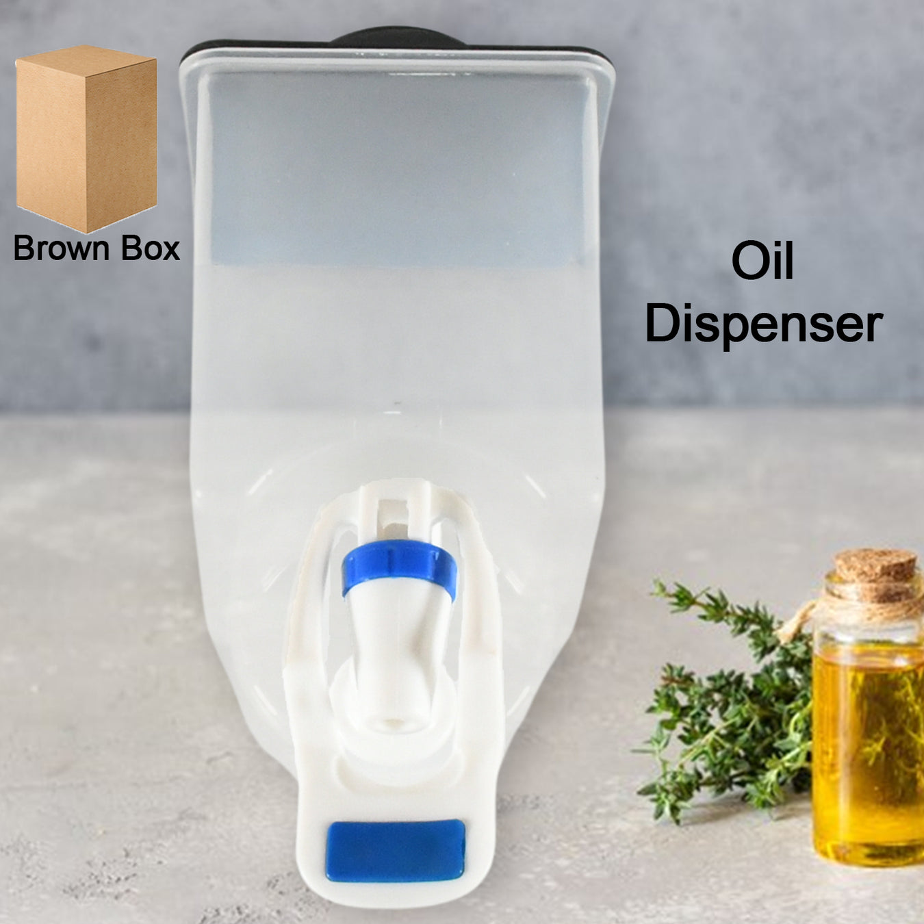 Wall mounted oil dispenser