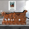 Rath Wall Key Holder – 6 Hooks, Decorative | Indo Glow