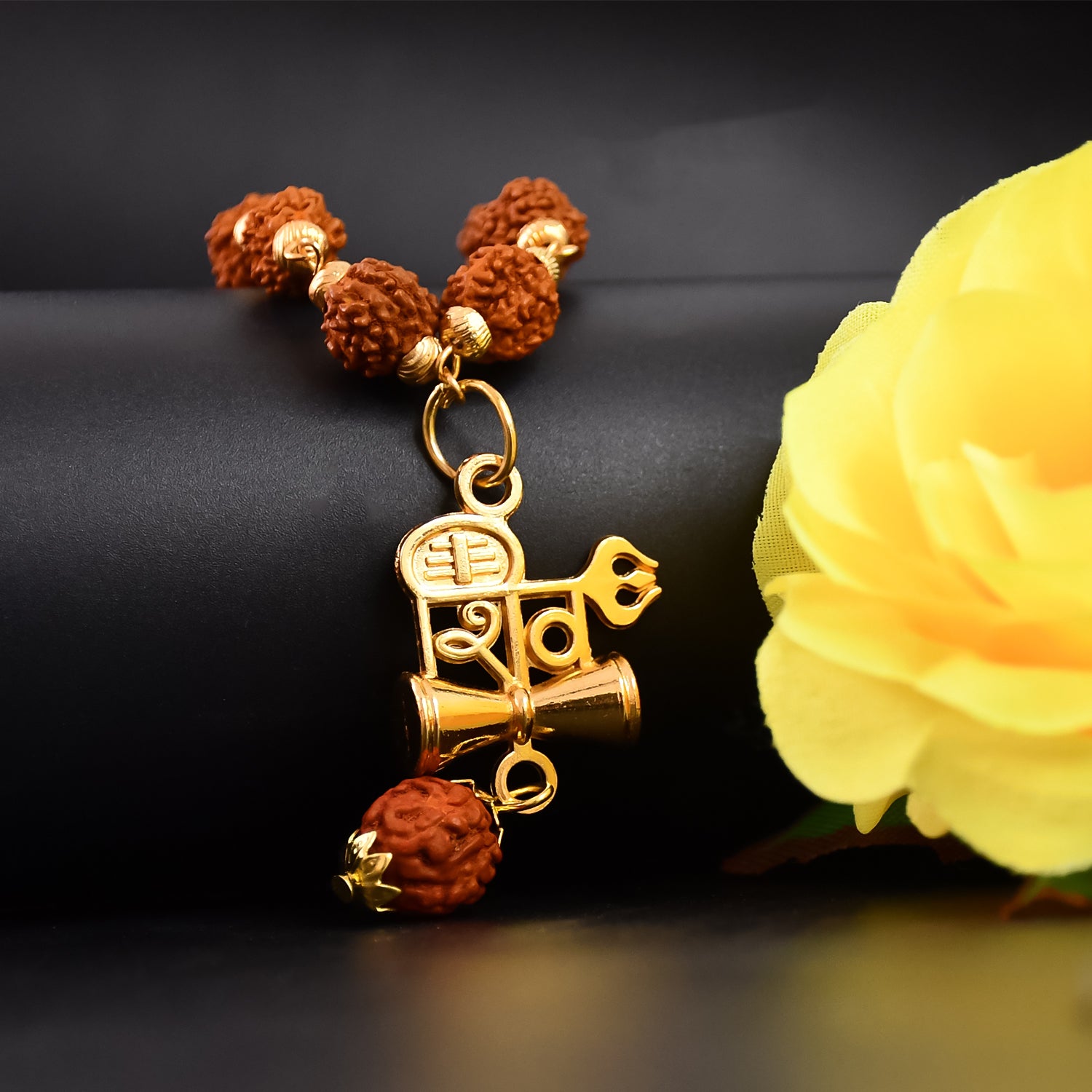 Shiv Pendant with Rudraksha Mala: Divine Energy and Spiritual Strength